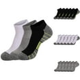 thumbnail image 4 of SwiftWear Men's Ankle Athletic Running Socks Moisture Wicking Cushioned Short Socks for Men Cotton Sports Socks 3 Pairs, 4 of 4