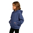 thumbnail image 6 of BLVB Hoodies for Girls Long Sleeve Cute Pullover Lightweight Comfy Oversized Hooded Sweatshirt with Thumb Hole(Navy,9-10 Years), 6 of 8
