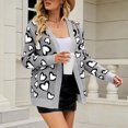 thumbnail image 3 of Vedolay Women's Knit Cardigan Sweater Knit Casual Cardigan Lapel Long Sleeve Sweater for Women Gray,XL, 3 of 4