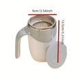 thumbnail image 4 of 1pc/380ml, Stainless Steel Coffee Stirring Cup, Automatic Stirring Cup, Magnetic Rotation Electric Milk Mug, Intelligent Thermal Insulation Safe Not Hot Long Lasting Life Large Capacity, USB Charging, 4 of 4