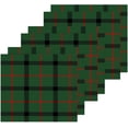 thumbnail image 2 of SKYSONIC 4 PCS Green Plaid Washcloths, 12"x 12" Cotton Wash Cloths, Highly Absorbent and Soft Face Towels for Bathroom,Gym,Hotel and Spa, 2 of 7