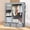 Grey, variant on HioHa Portable Closet Organizer,3 Storage Drawers & Hanging Rod, Sturdy Space Saving Wardrobe for Bedroom Dorm Rental, Grey