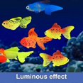 thumbnail image 2 of 2PCS Artificial Fish,Silicone Floating Goldfish Glowing Fish Fake Tropical Fish for Aquarium Floating Ornament, 2 of 5