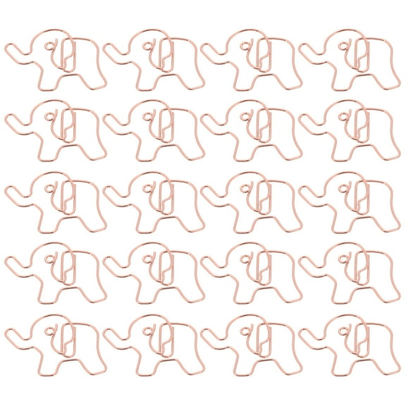 MLINS Unique Elephant Shaped Paper Clips Large Colored Metal Clips for Paper Cute and Decorative Office Supplies Fun Animal Bookmarks