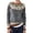 Grey, variant on HCYSFG Womens Vintage Color Block Sweaters Crewneck Long Sleeve Loose Fit Knit Pullovers Casual Classic Everyday Fall Tops