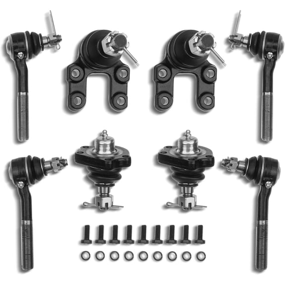 A-Premium 8Pcs Inner Outer Tie Rod Ends Upper Lower Ball Joints Compatible with Nissan Pathfinder 1993-1995 Pickup 1995-1997 D21 1994