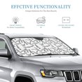 thumbnail image 3 of Fuzoiu Lavender Flowers Print Car Windshield Sunshade,Foldable Reflective Sun Visor,Windshield Sun Shade,UV Rays Sun Visor Shade,Auto Front Sun Shield Shade-Small, 3 of 8