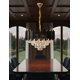 thumbnail image 5 of Candelabro De Techo Cristal Negro Dorado Cityluz 6 Luces E14, 5 of 7