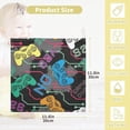 thumbnail image 2 of Joysticks Gamepad Pattern Baby Muslin Washcloths Soft Absorbent Face Towel, 3 PCS Vintage Retro Burp Cloths Cotton Bath Wipes Infant Wash Cloth for Newborn Boys Girls 12"x12", 2 of 7