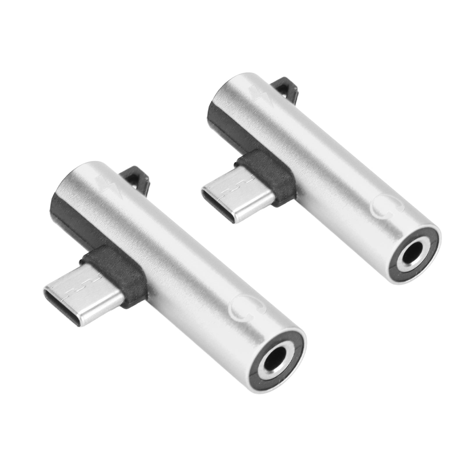 Headphone Aux Type 2PCS USB C To 3.5mm Audio Adapter 2 In 1 Audio