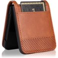 thumbnail image 3 of case for Galaxy Z Flip 4 Case Wallet, Ultra -Thin Retro Style with Card Holder Samsung Flip 4 Case Compatible with Samsung Galaxy Z Flip4 5G, Brown, 3 of 14