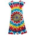 thumbnail image 5 of Rggeeun Toddler Girls Summer Dresses Double Layer Flutter Sleeve Flowy A-Line Dress Casual Gradient Midi Dresses Birthday O-Neck Sundress, 5 of 5