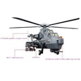thumbnail image 4 of Juego de bloques de construcción de helicóptero de ataque de la Fuerza Aérea – Juego de juguetes de construcción de helicópteros de 272 piezas – Juguete de avión de bloques de construcción para niños, 4 of 5