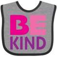 thumbnail image 3 of Inktastic Be Kind Logo in Pink and Purple Boys or Girls Baby Bib, 3 of 4
