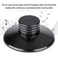 thumbnail image 3 of Record Weight Clamp LP Vinyl Turntables Metal Disc Stabilizer for Player, CD Player, Chassis, Speakers Reolacemnet(Black), 3 of 5