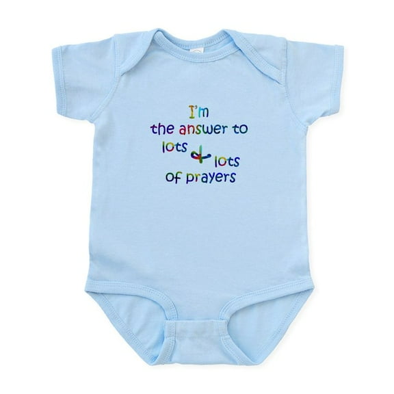 CafePress - I'm The Answer To Lots And Lots Of Prayers Infant - Baby Light Bodysuit, Size Newborn - 24 Months
