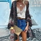 thumbnail image 1 of MKLEKYY Playeras Cárdigan Holgado De Manga Larga Con Estampado Bohemio Para Mujer, Blusa Para Playa Y Vacaciones Talla M, 1 of 3