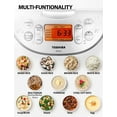 thumbnail image 4 of Arrocera Toshiba de 1,4 L, 6 tazas, sin cocinar, con Fuzzy Logic, color blanco, 4 of 7