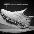 thumbnail image 3 of Cyiecw Men's Running Shoes Blade Non Slip Fashion Sneakers Breathable Mesh Soft Sole Casual Athletic Walking Shoes, 3 of 7