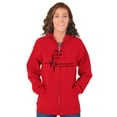 thumbnail image 4 of Keep Calm Funny EMT Humor Unisex Plus Size Zip Hoodie Brisco Brands 4X, 4 of 6