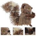 thumbnail image 3 of 1pc Straw Woven Squirrel Desktop Adornment Animals Ornament Xmas Landscape Decor, 3 of 4