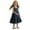 Navy1731, variant on MEZZALL Sleeveless Casual Little Girl Button Down Ruffled Dress (1 6Years) O-Neck Solid Color Dresses Soft Toddler Baby Wear 3-4Y