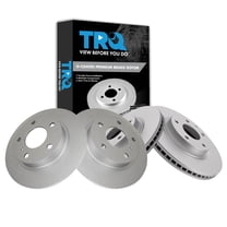 TRQ Front and Rear Brake Rotors Set Premium G-Coated Fits Select 2014-2018 Mazda 3 2019-2020 CX-3