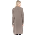 thumbnail image 3 of Cardigan ligero tejido con bolsas color Café AMAD Casual para mujer Talla S, 3 of 4