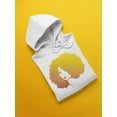 thumbnail image 3 of Afro Woman Hoodie Women -SPIdeals Designs, Female Medium, 3 of 4