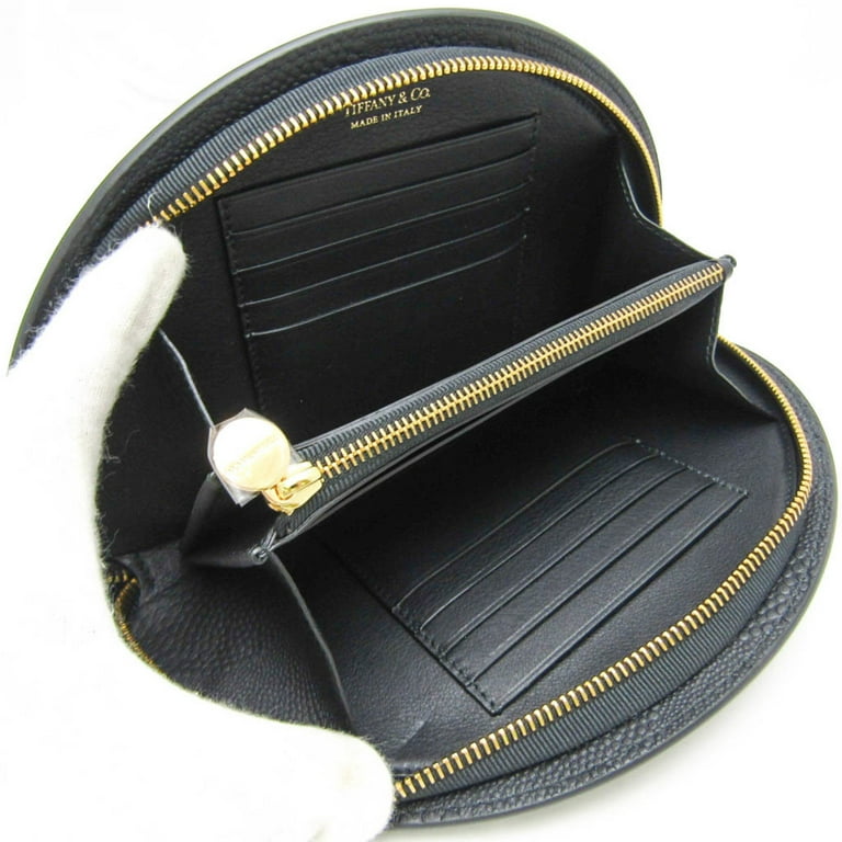 小物 Tiffany & Co. All-Leather Long Wallet Pre-Owned Tiffany Half Moon Women,Men Leather Long Wallet (bi-fold