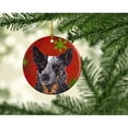 thumbnail image 2 of Carolines Treasures SC9436-CO1 Australian Cattle Dog Red Snowflakes Holiday Christmas Ceramic Ornament, Multicolor, 2 of 3