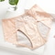 thumbnail image 2 of Gibobby Bikini elástico con algodón Bragas encaje para mujer, a fugas menstruales, cintura media, algodón, , higiene, pantalones, calzoncillos（B， XL), 2 of 5