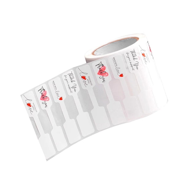 1 rollo de 500 etiquetas autoadhesivas para precios de joyería, etiquetas de precio en blanco para Rosa