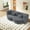 Dark Gray-Teddy, variant on Eyisean 78" Twin Size Teddy Convertible Floor Sleeper Sofa Bed, Modern 2 in 1 Foldable Mattress with 2 Pillows, Loveseat Boneless Couch with Deep Seat for Living Room, No Assembly Required