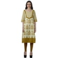 thumbnail image 2 of Moomaya Kurti de Designer Bollywood pour Femmes, Kurta Tunique Imprimée Longueur Genou, 2 of 6