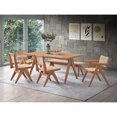 thumbnail image 5 of Miekor Furniture Valentina 6Pcs Rattan & Natural Finish Patio Furniture Set 94846, 5 of 12