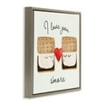 thumbnail image 4 of Stupell Industries Love You S'more Food & Beverage Painting Brown Floater Framed Canvas Art Print Wall Art, 25 x 25, 4 of 10