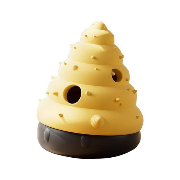 Juguete interactivo para perros que dispensa comida, juguete masticable para cachorros. Concha