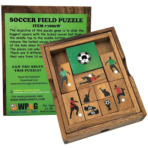 Soccer Field - Wooden Puzzle Brain Teaser