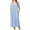 Light Blue, variant on Long Nightgowns for Women Henley Floral Ladies Gowns Short Sleeve Btton Neck Nightdress House Dress Sleepwear with Pockets