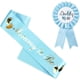 thumbnail image 1 of NEWHAPPYLAND Decoraciones de baby shower para niño Faja azul Mamá para ser y papá para ser Insignia de hojalata Pin Mamá para ser faja para baby shower Botón de baby shower Nuevo papá Fiesta de baby s, 1 of 4