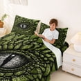thumbnail image 3 of Erosebridal Dragon Eye Queen Sheet Sets, Black Green Bed Set, 1 Flat Sheet, 1 Fitted Sheet and 2 Pillowcases, 3 of 5