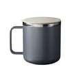 thumbnail image 2 of Taza de café aislante de acero inoxidable de 400 ml con asa y tapa - taza térmica de doble pared al vacío para bebidas calientes y frías, 2 of 6