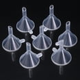thumbnail image 4 of 82 Piezas Embudo de Plástico Transparente Mini Embudo de Viaje 82 Piezas Embudo Pequeño Mini Embudos de Aceite Líquido para Muestra Perfume Emulsión Aceites Esenciales Botella de Laboratorio, 4 of 5