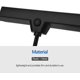 thumbnail image 4 of Lámpara de atril con clip de 9 LED, lámpara de escritorio de lectura portátil para dormitorio con luz flexible, funciona con pilas o USB, 4 of 5