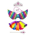 thumbnail image 3 of Conjunto de disfraz de hada para niñas, varita de ala de mariposa para niños de Halloween, regalo de cumpleaños para fiesta de cosplay, faldas de tutú Estilo A Yinane Disfraz de juego de simulación, 3 of 8