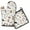 Cartoon Dachshund, variant on Bull Terriers and Hearts Kitchen Oven Mitt and Pot Holder Sets 2 Pcs for Baking, Cooking and Grilling, Heat Resistant Up To 392 °F