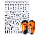 thumbnail image 1 of Diseño de uñas de Halloween 3D Anime Joker Spider Snake Sliders Pegatinas de uñas, 1 of 4