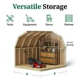 thumbnail image 5 of Little Cottage Co. 8x8 Classic Gambrel Barn with 4 ft. Sidewalls, Outdoor Wood Storage Shed Do-It-Yourself Precut Kit, 5 of 13