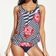 thumbnail image 4 of Trajes de Baño Gibobby para Mujer Top Tummy Traje de baño de dos piezas con pantalones cortos, 4 of 5